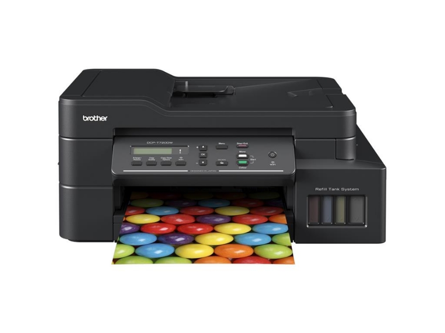 imagem de Impressora Brother Multifuncional Tanque de Tinta Inkbenefit Colorida Wi-Fi 127v - Dcpt720dw