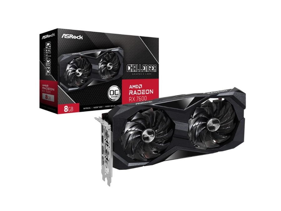 imagem de Placa de Video Asrock Radeon Rx 7600 Challenger Oc 8gb Gddr6 128 Bits - Rx7600 Cl 8go
