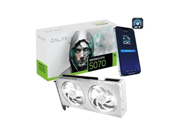 imagem de Placa de Video Galax Geforce Rtx 5070 1-Click Oc White 12gb Gddr7 192 Bits - 57non7mdbswh