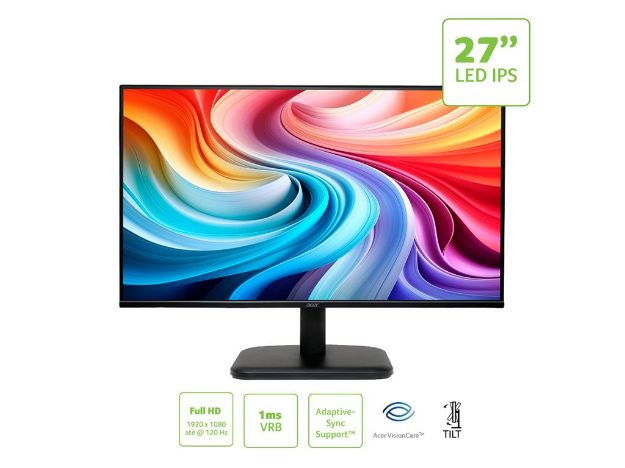 imagem de Monitor Acer 27" Ek271 Gbi Led/Ips Full Hd 120hz 1ms Hdmi Vga - Um.He1aa.G01
