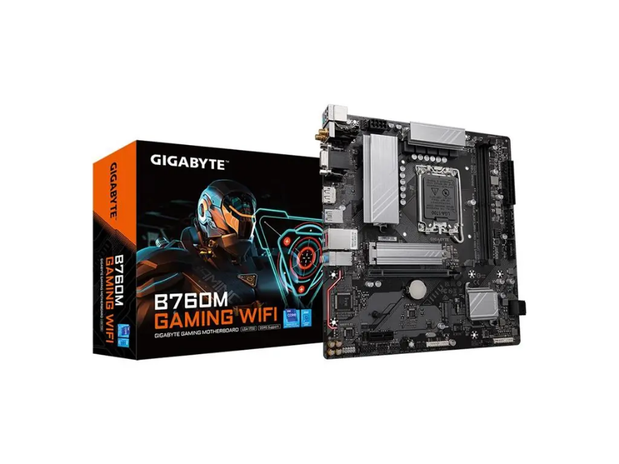imagem de Placa Mae Gigabyte Intel (Lga1700) Ddr5 Micro Atx- B760m Gaming Wifi 1.2