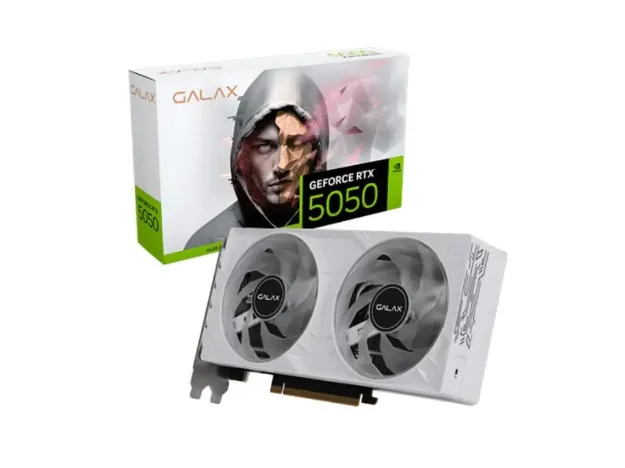 imagem de Placa de Video Galax Geforce Rtx 5050 1-Click Oc White 8gb Gddr6 128 Bits - 55nsl8mhczbs