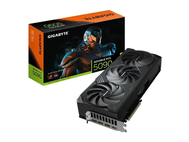 imagem de Placa de Video Gigabyte Geforce Rtx 5090 Windforce Oc 32gb Gddr7 512 Bits - Gv-N5090wf3oc-32gd G10