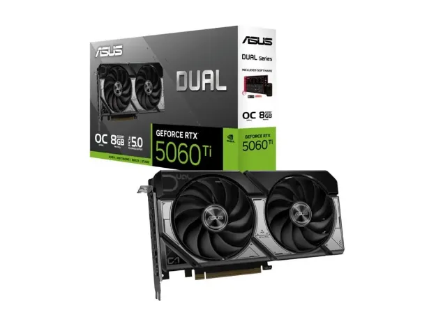 imagem de Placa de Video Asus Dual Geforce Rtx 5060 Ti Oc 8gb Gddr7 128 Bits - Dual-Rtx5060ti-O8g