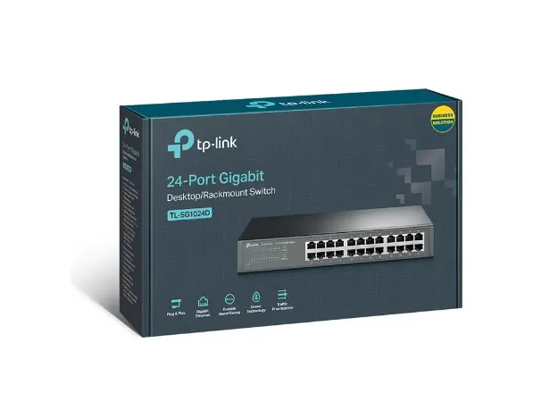 imagem de Switch de Mesa Tp-Link Tl-Sg1024d 24 Portas Gigabit 10/100/1000mbps - Mtp0022