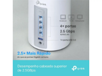 imagem de Kit 2 Roteadores Mesh Wi-Fi 7 2.5g Tri-Band Be11000 Decobe65 - Tpn0467