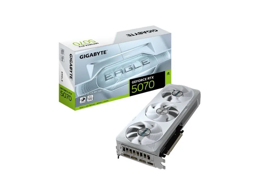 imagem de Placa de Video Gigabyte Geforce Rtx 5070 Eagle Oc Ice Sff 12gb Gddr7 192 Bits - Gv-N5070eagleoc Ice-12gd