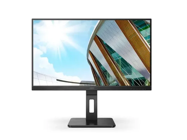 imagem de Monitor Aoc 27" W-Led/Ips Full Hd 75hz 4ms Hdmi Vga Dvi Dp Usb Vesa Alto-Falante Altura e Rotacao - 27p2q