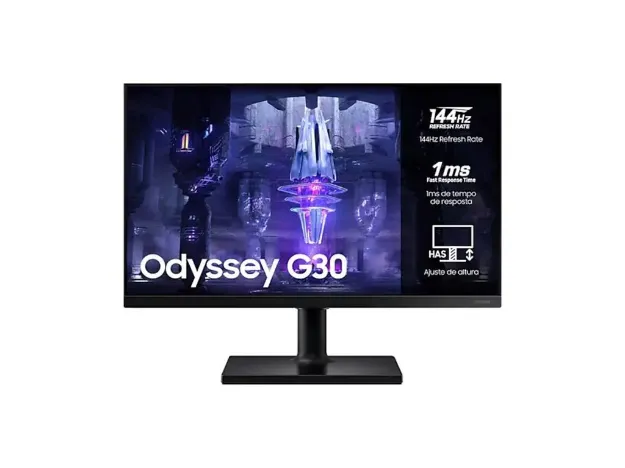 imagem de Monitor Samsung 24" Odyssey Va Fhd 144hz 1ms Hdmi Displayport Usb Altura e Rotacao - Ls24bg300elmzd
