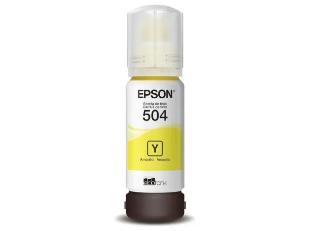 imagem de Garrafa de Tinta Epson 504 Amarela 127ml -T504422-Br