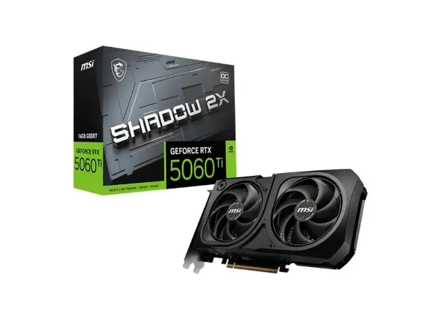 imagem de Placa de Video Msi Geforce Rtx 5060 Ti Shadow 2x Oc Plus 16gb Gddr7 128 Bits - 912-V535-029