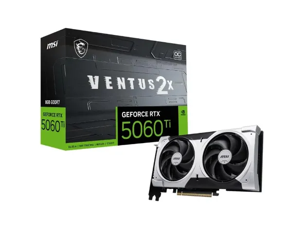 imagem de Placa de Video Msi Geforce Rtx 5060 Ti 16g Ventus 2x Oc Black Plus