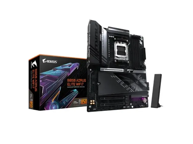 imagem de Placa Mae Gigabyte Amd (Am5) Ddr5 Atx- B850 A Elite Wf7