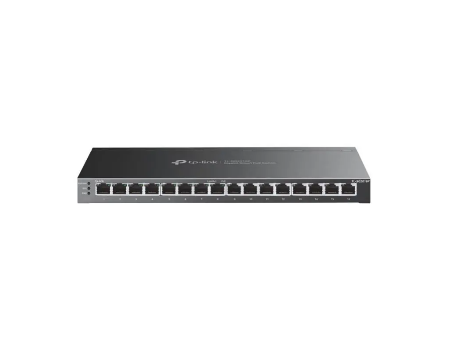 imagem de Switch Tp-Link Tl-Sg2016p Smart Gigabit Jetstream de 16 Portas com 8 Portas Poe+ - Tpn0343