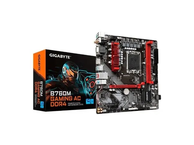 imagem de Placa Mae Gigabyte Intel (Lga1700) Ddr4 Micro Atx - B760m Gaming Ac Ddr4 1.0