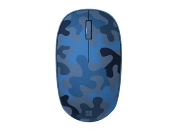 imagem de Mouse Microsoft Azul Camuflado sem Fio Usb Bluetooth 1000 Dpi - 8kx-00002