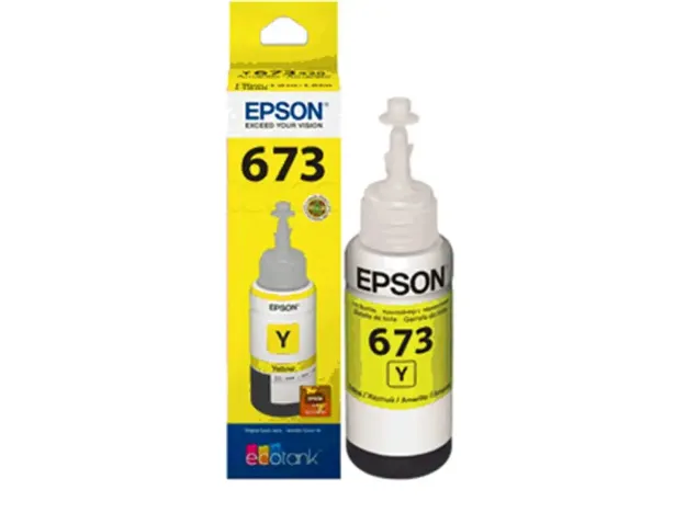 imagem de Garrafa de Tinta Epson 673 Amarelo 70ml - T673420-Al