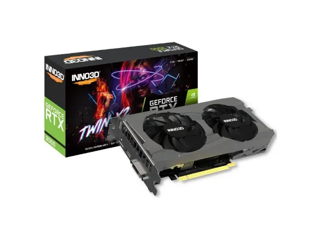 imagem de Placa de Video Inno3d Geforce Rtx 3050 Twin X2 6gb Gddr6 96 Bits - N30502-06d6-1711va60