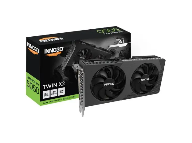 imagem de Placa de Video Inno3d Geforce Rtx 5050 Twin X2 8gb Gddr6 128 Bits - N50502-08d6-174071n