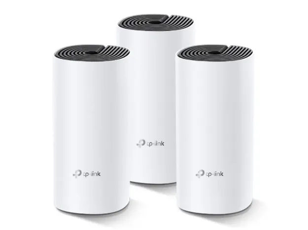 imagem de Kit 3 Roteadores Tp-Link Deco M4 Wi-Fi Mesh Dual Band Ac1200 10/100/1000mbps -Mtp0054