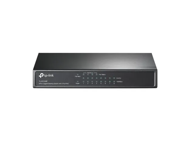 imagem de Switch Tp-Link 8 Portas Poe Tl-Sg1008p Gigabit 10/100/1000mbps - Tpn0050