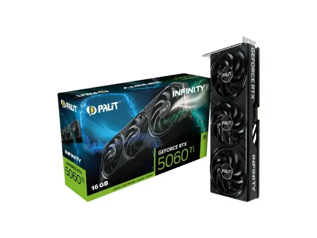 imagem de Placa de Video Palit Geforce Rtx 5060 Ti Infinity 3 16gb Gddr7 128 Bits - Ne7506t019t1-Gb2061s