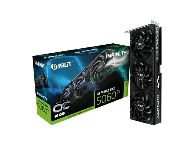 imagem de Placa de Video Palit Geforce Rtx 5060 Ti Infinity 3 Oc 16gb Gddr7 128 Bits - Ne7506ts19t1-Gb2061s