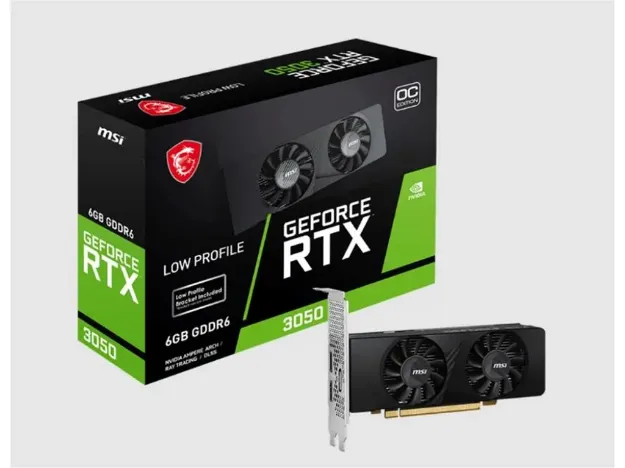 imagem de Placa de Video Msi Geforce Rtx 3050 Lp 6gb Oc Gddr6 96 Bits - 912-V812-023