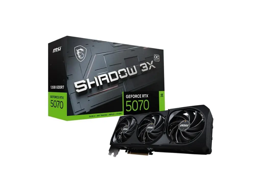 imagem de Placa de Video Msi Geforce Rtx 5070 Shadow 3x Oc 12gb Gddr7 192 Bits - 912-V532-242