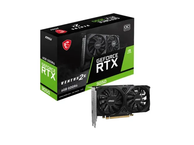 imagem de Placa de Video Msi Geforce Rtx 3050 Ventus 2x Oc 6gb Gddr6 96 Bits - 912-V812-201