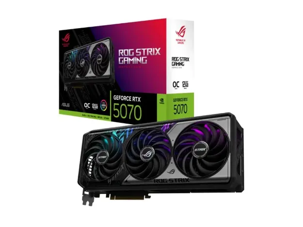 imagem de Placa de Video Asus Rog Strix Geforce Rtx 5070 Oc Gaming 12g Gddr7 192 Bits - Rog-Strix-Rtx5070-O12g-Gaming