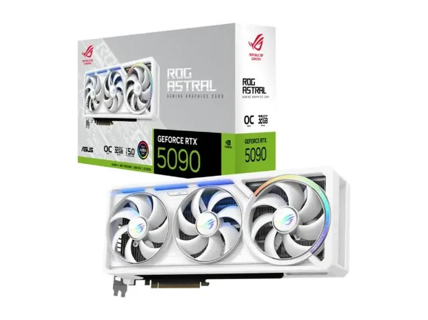 imagem de Placa de Video Asus Rog Astral Geforce Rtx 5090 Oc White 32gb Gddr7 512 Bits - Rog-Astral-Rtx5090-O32g-White