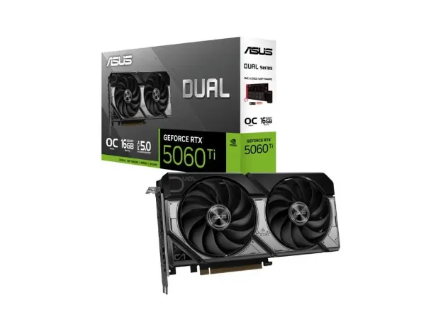 imagem de Placa de Video Asus Dual Geforce Rtx 5060 Ti Oc 16gb Gddr7 128 Bits - Dual-Rtx5060ti-O16g