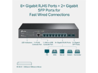 imagem de Switch Tp-Link 8 Portas Gerenciavel Tl-Sg3210 10/100/1000mbps - Tpl0200