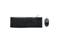 imagem de Kit Teclado e Mouse Logitech Mk200 Preto Optico 1.000 Dpi - com Fio - 920-002718