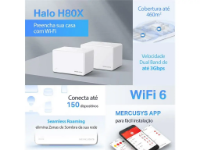 imagem de Kit 2 Roteadores Mercusys Halo H80x Mesh - Mcs0046