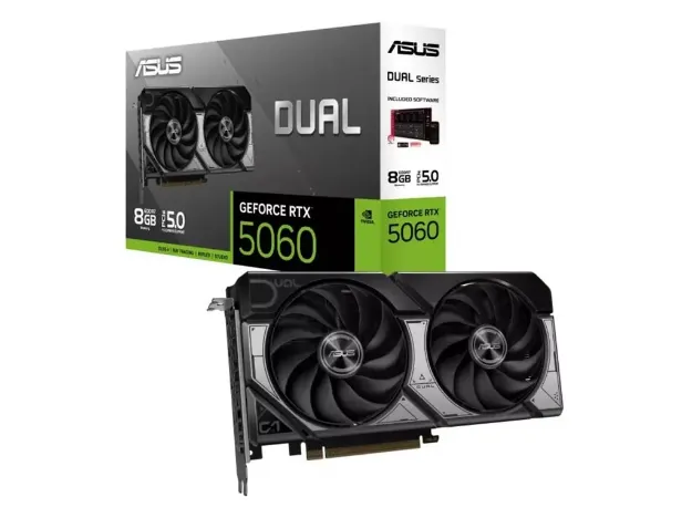 imagem de Placa de Video Asus Dual Geforce Rtx 5060 8gb Gddr7 128 Bits - Dual-Rtx5060-8g