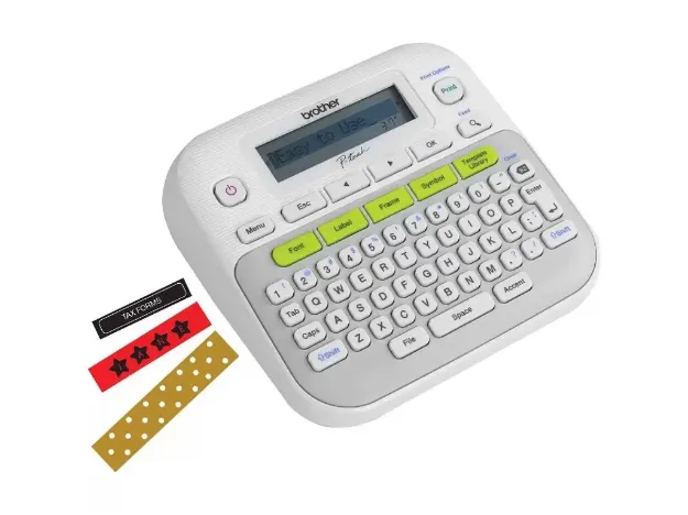 imagem de Rotulador Brother Eletronico Portatil com Fita P/ Uso Domestico - Ptd210