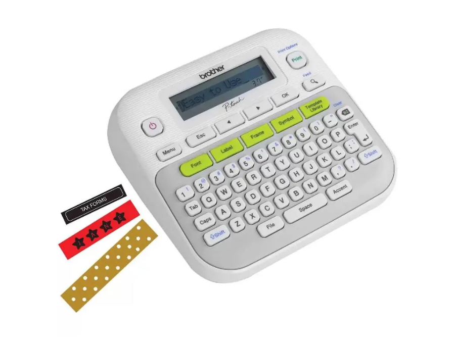 imagem de Rotulador Brother Eletronico Portatil com Fita P/ Uso Domestico - Ptd210