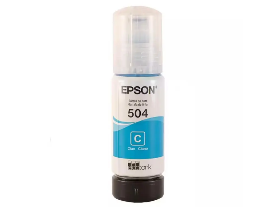 imagem de Garrafa de Tinta Epson 504 Ciano 70ml - T504222-Br