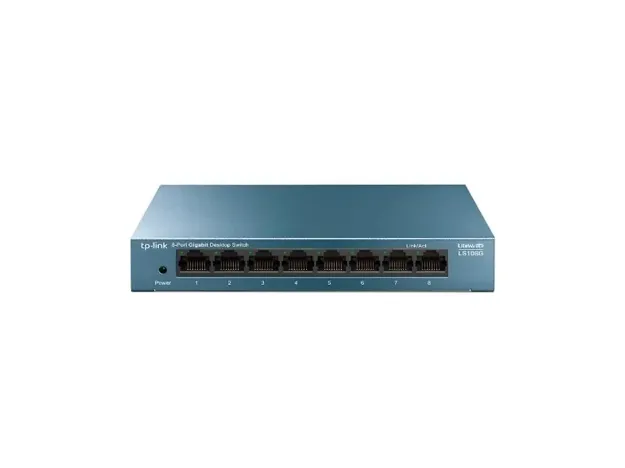 imagem de Switch Tp-Link Ls108g (Un) 1.0 Gigabit de Mesa de 8 Portas 10/100/1000mbps - Tpn0214