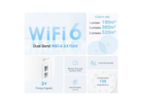 imagem de Roteador Mesh Wi-Fi 6 Gigabit Dual-Band Ax1500 Deco X10 - Mtp0041