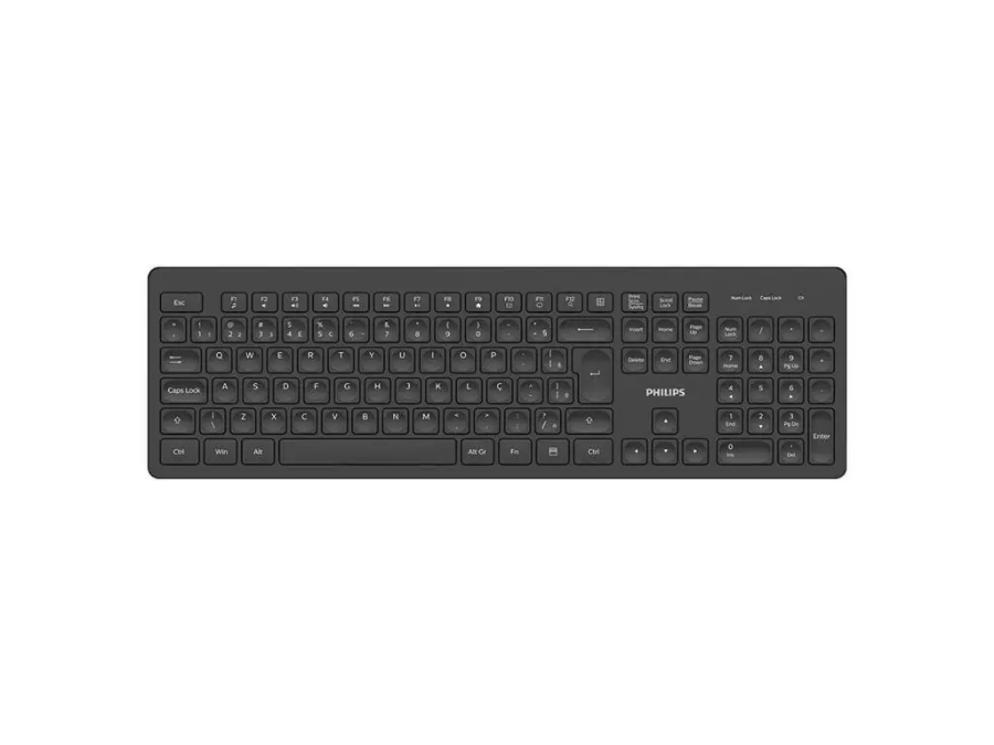 imagem de Teclado Philips Abnt2 sem Fio - Spk6308b/Fg