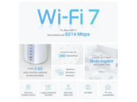 imagem de Kit 2 Roteadores Mesh Wi-Fi 7 2.5g Tri-Band Be11000 Deco Be65(2-Pack) - Tpn0467