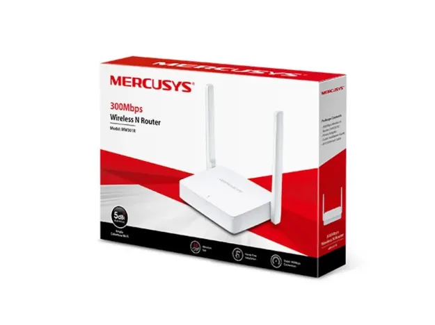 imagem de Roteador Mercusys Mw301r(Br) 1.0 Wireless N 300mbps 2 Antenas - Mcs0016
