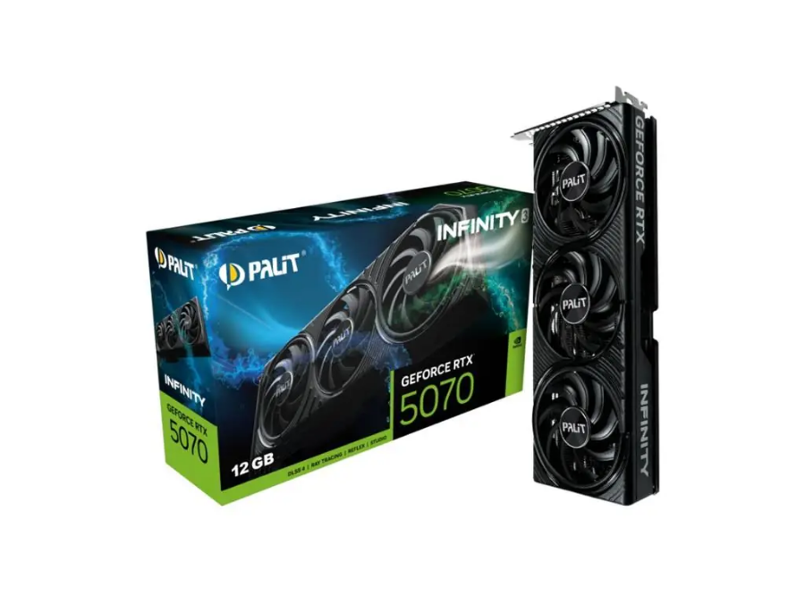 imagem de Placa de Video Palit Geforce Rtx 5070 Infinity 3 12gb Gddr7 192 Bits - Ne75070019k9-Gb2050s