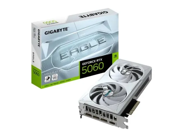 imagem de Placa de Video Gigabyte Geforce Rtx 5060 Eagle Oc Ice 8gb Gddr7 128 Bits - Gv-N5060eagleoc Ice-8gd G10