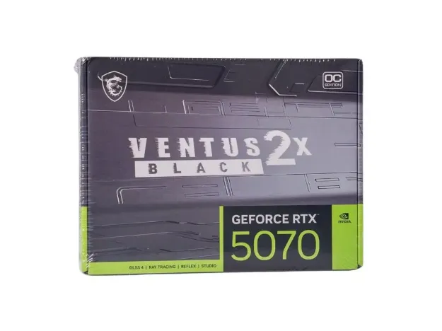 imagem de Placa de Video Msi Geforce Rtx 5070 Ventus 2x Oc Black 12gb Gddr7 192 Bits - 912-V532-269