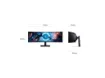 imagem de Monitor Samsung Gamer 49" Curvo Dual Qhd 144hz 1ms Hdmi Dp Usb - ls49fg910elxzd
