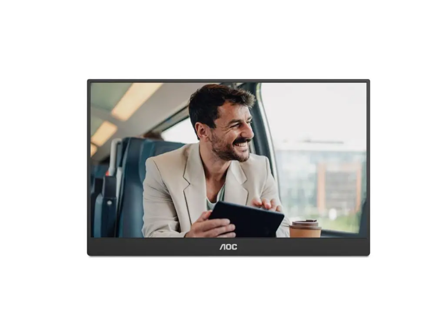 imagem de Monitor Aoc Portatil 15,6" Led Ips Fhd 60hz 4ms mini hdmi Usb-C alto-Falante - 16t20e2/78